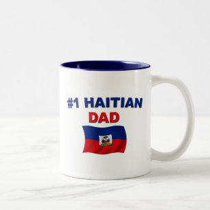 #1 Haitian Dad Two-Tone Coffee Mug