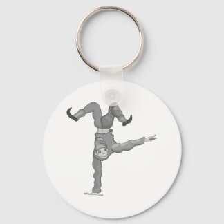 1 handed handstand clown keychain