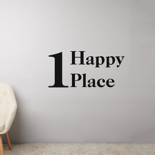 1 Happy Place customizable Wall Decal