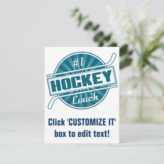 #1 Hockey Coach (blue) (Standing Front)