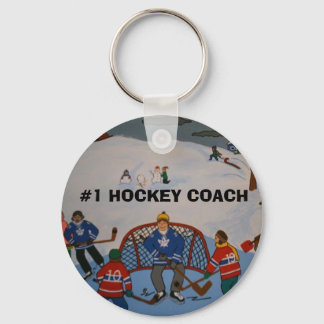 #1 HOCKEY COACH Key Chain