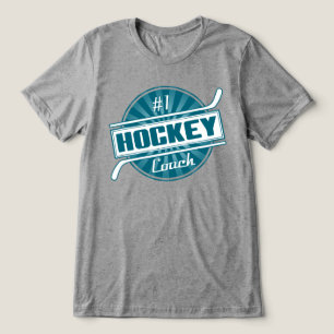 #1 Hockey Coach  Tri-Blend Shirt