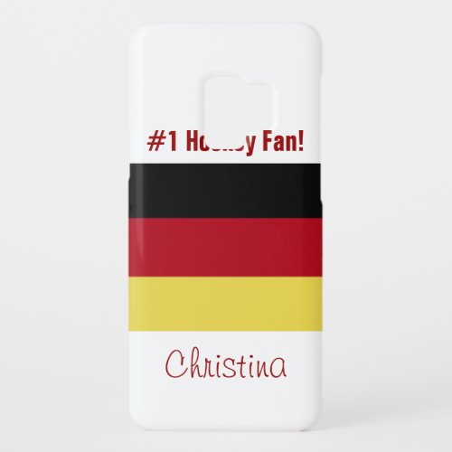 1 Hockey Fan_German flagFemale Name Case_Mate Samsung Galaxy S9 Case