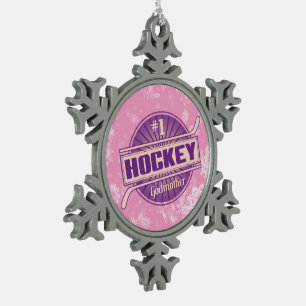 #1 Hockey Godmother Christmas Tree Ornament