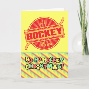 #1 Hockey Mom Christmas Card