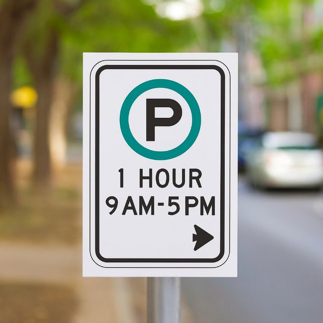 1 Hour Parking Sign For Controlled Parking Zones  Invitation (Creator Uploaded)
