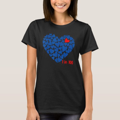 1 In 100 Congenital Heart Disease Awareness  Chd O T_Shirt