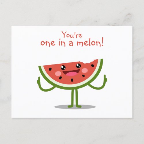 1 in a melon postcard