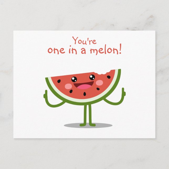 1 in a melon postcard (Front)