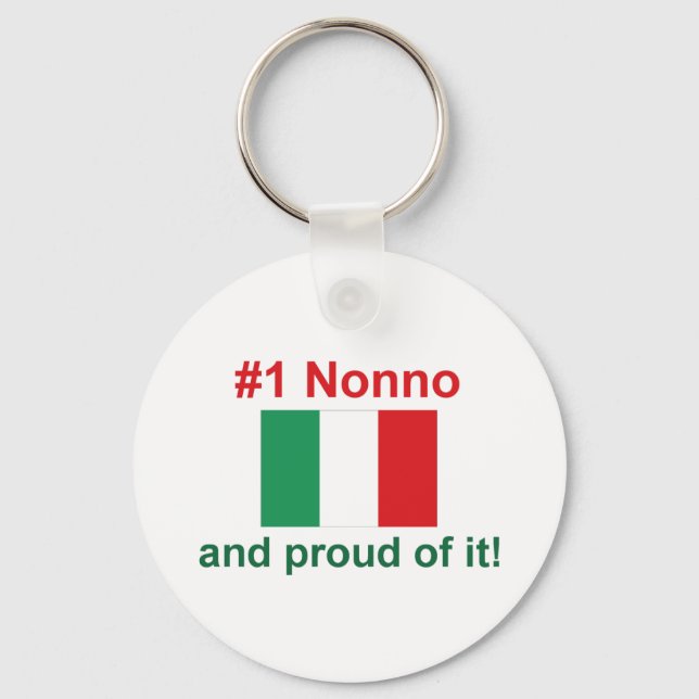 #1 Italian Nonno Keychain (Front)