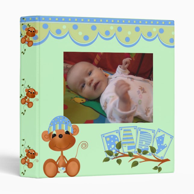 1" It's A Baby Boy Photo Album Binder (Front/Spine)