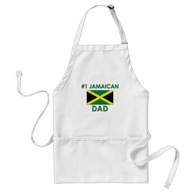 #1 Jamaican Dad Adult Apron (Front)