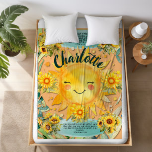 1 John 1:7, Christian Women Sunshine Blanket