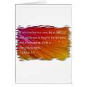 1 John 1:9 on White (Front)