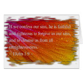 1 John 1:9 on White (Front Horizontal)