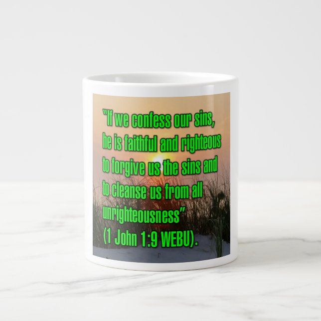 1 John 1:9 WEBU Mug (Front)