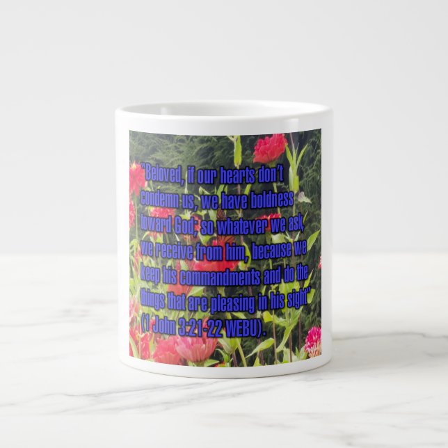 1 John 3:21-22 WEBU Mug (Front)