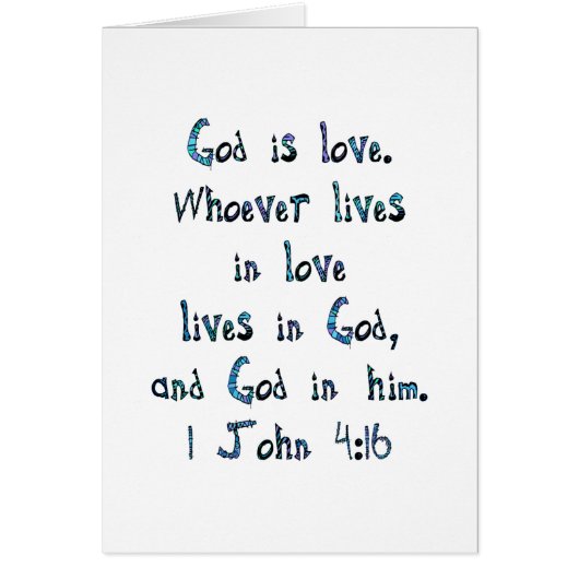 1 John 4:16 Cards (Front)