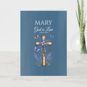 1 John 4:16 God Is Love – Personalized Christian Card