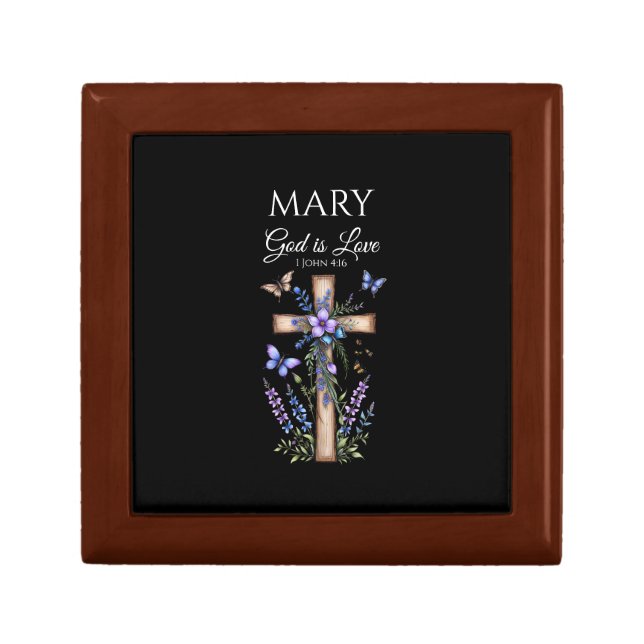 1 John 4:16 God Is Love – Personalized Christian Gift Box (Front)