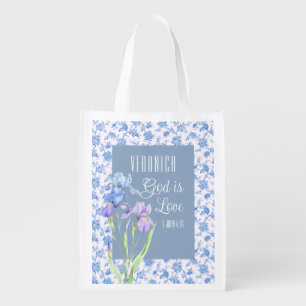1 John 4:16 God Is Love – Personalized Christian Grocery Bag