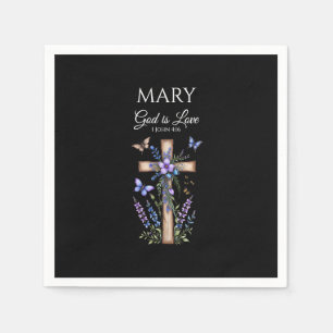 1 John 4:16 God Is Love – Personalized Christian Napkins