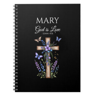1 John 4:16 God Is Love – Personalized Christian Notebook