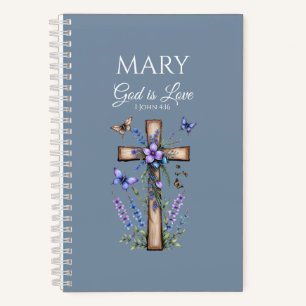 1 John 4:16 God Is Love – Personalized Christian Notebook