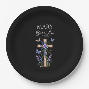 1 John 4:16 God Is Love – Personalized Christian Paper Plates