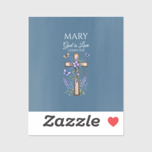 1 John 4:16 God Is Love – Personalized Christian Sticker