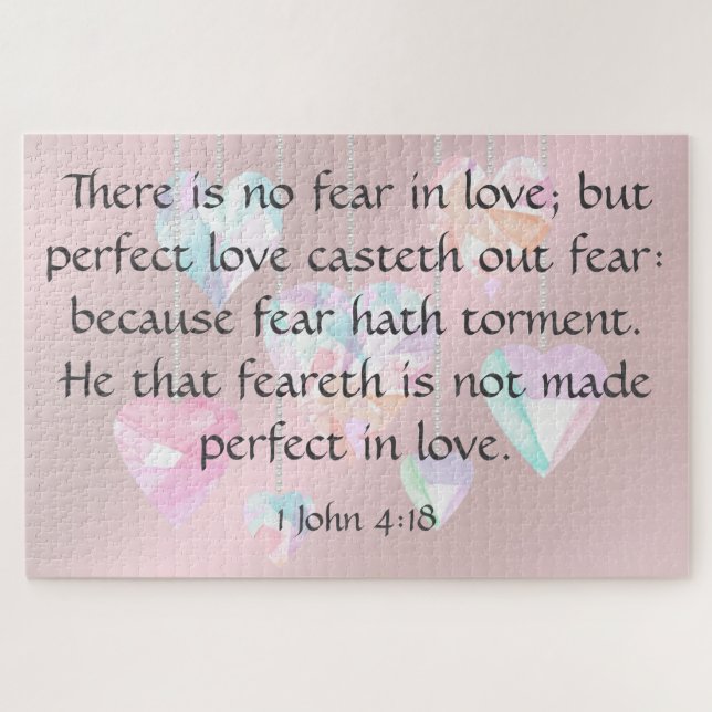1 John 4:18    Jigsaw Puzzle (Horizontal)