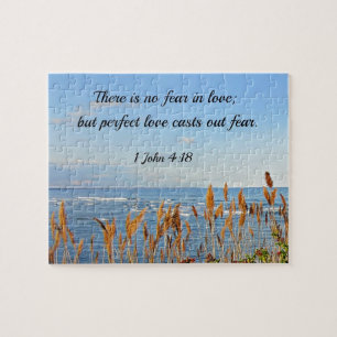 1 John 4:18 There is no fear in love; but perfect Jigsaw Puzzle