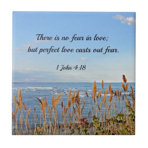 1 John 418 There is no fear in love but perfect Tile