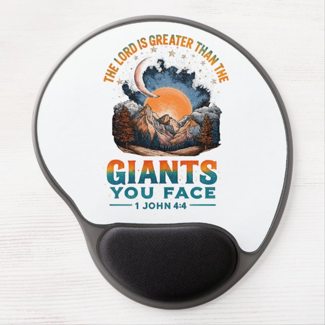 1 John 4:4  Gel Mouse Pad (Front)