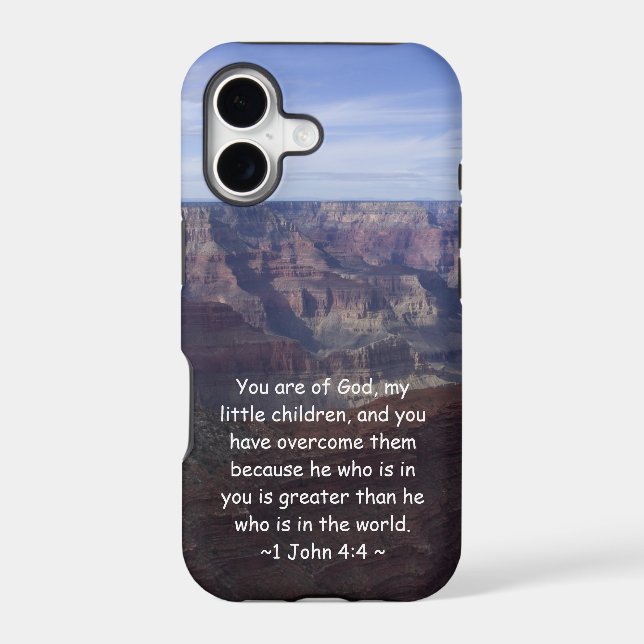 1 John 4:4 Iphone Case (Back)