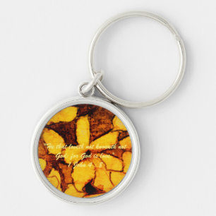 1 John 4:8 "---for God is love." Bible truths Key Keychain