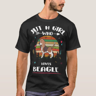 1 Just A Girl Who Loves Beagle T-Shirt
