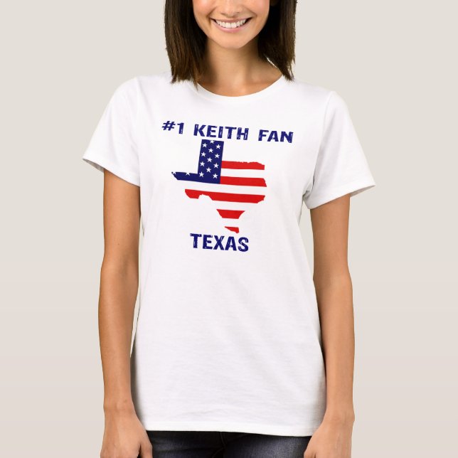 #1 KEITH FAN TEXAS T-Shirt (Front)