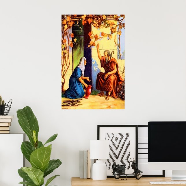1 Kings 17 God Provides for a Widow poster (Home Office)