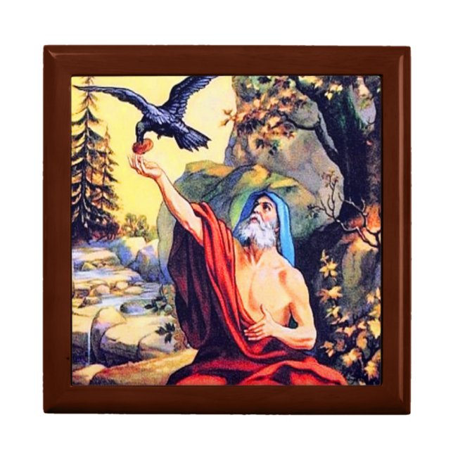 1 Kings 17 God Sends Food to Elijah gift box (Front)