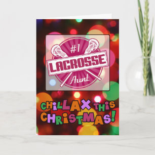 #1 Lacrosse Aunt Christmas Card