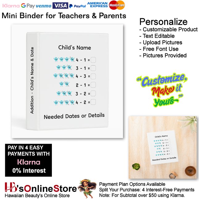 1 Learn Subtraction Child's Name Date Teacher  Mini Binder (1 Learn Subtraction Child's Name Date Info Teacher Mini Binder.)