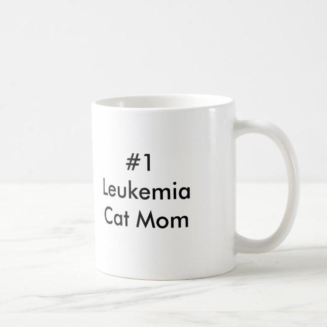 #1 Leukemia Cat Mom Coffee Mug (Right)