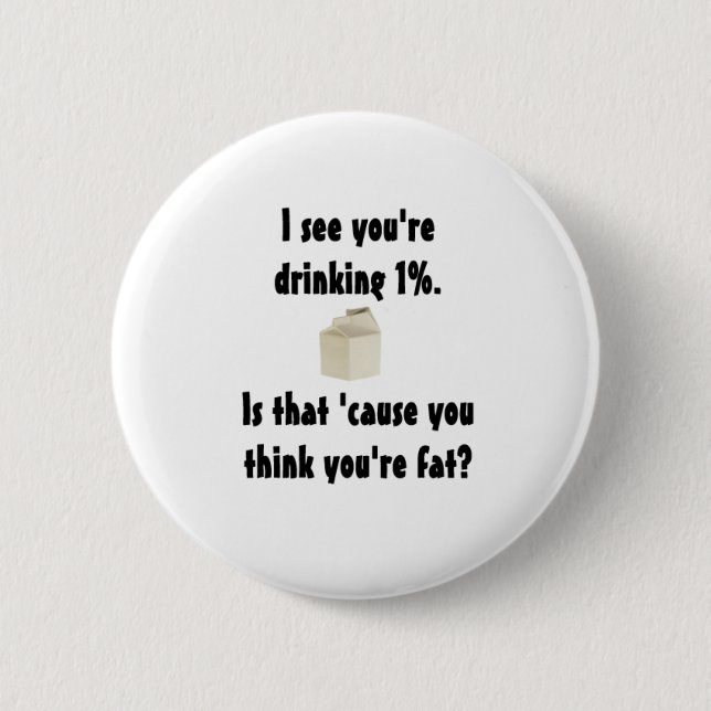 1% Milk Button (Front)