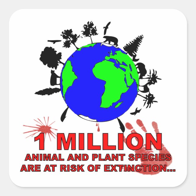 1 million square sticker (Front)