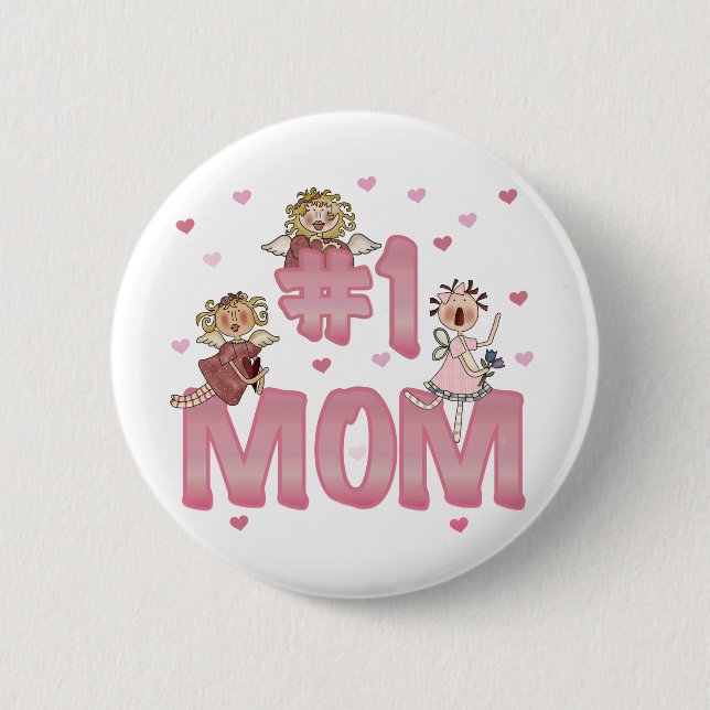 #1 Mom Button (Front)