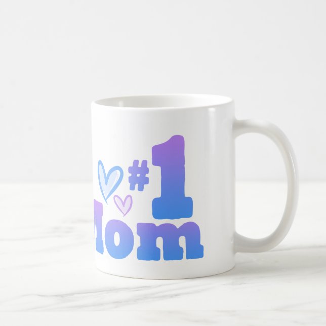 #1 Mom Coffee Mug (Right)