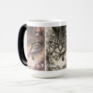 1 Mood + 3 Vibes = Total Purrfection Color Morph Mug