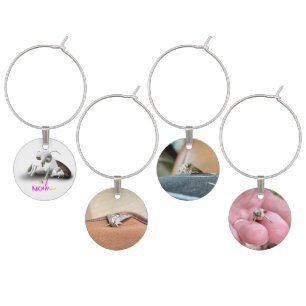 #1 MOTH-er Funny Cute Mother’s Day  Wine Charm