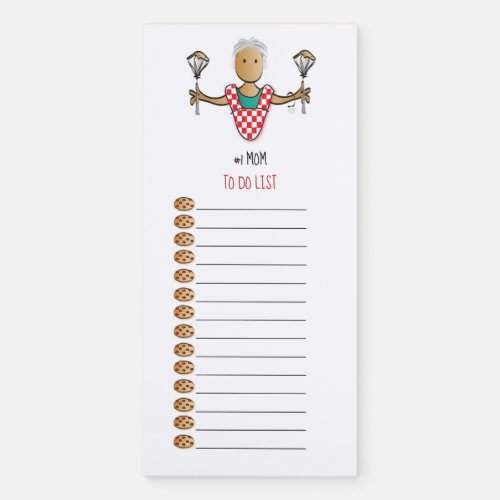 1 Mum or Grandma for Mothers Day Magnetic Notepad